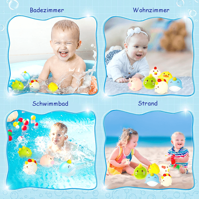 Badespielzeug mit Leuchtmagie