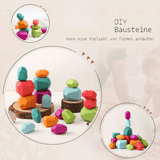 Narsico Regenbogen-Bausteine aus Naturholz - Das ideale Spielzeug, um die Entwicklung Deines Kindes zu fördern!