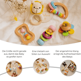 Montessori Rassel Bausatz - Ein Spielzeugset für die Entwicklung Deines Babys