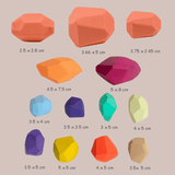 Narsico Regenbogen-Bausteine aus Naturholz - Das ideale Spielzeug, um die Entwicklung Deines Kindes zu fördern!