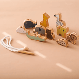 Pädagogisches Balance Lernspielzeug - Tier-Einfädel- und Schaukelspiel