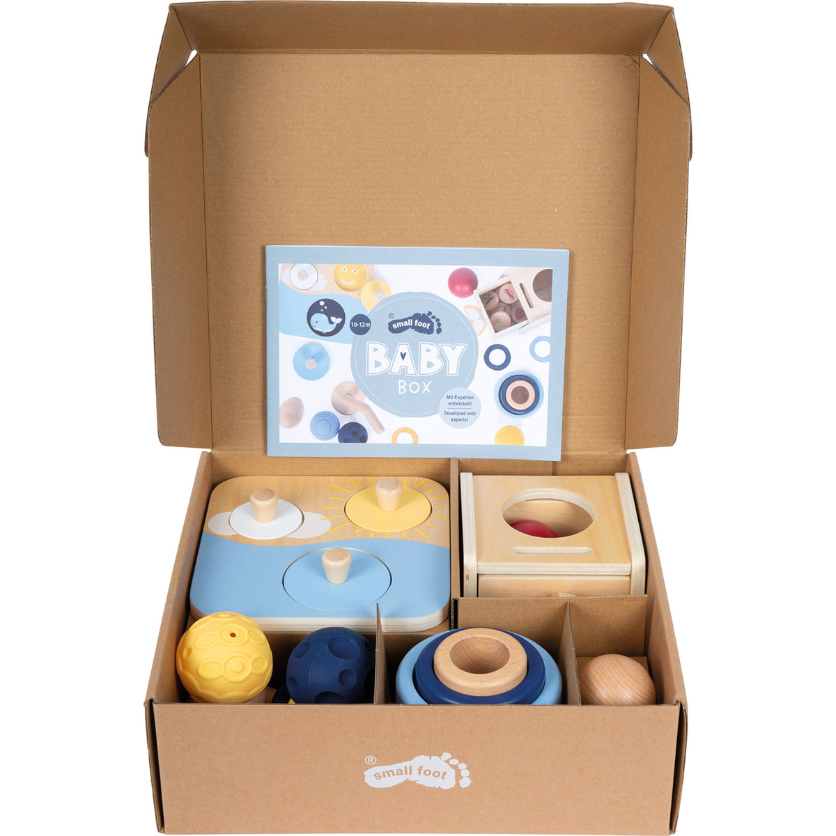 Baby-Box 10–12 Monate – Spielset zum Ordnen & Sortieren
