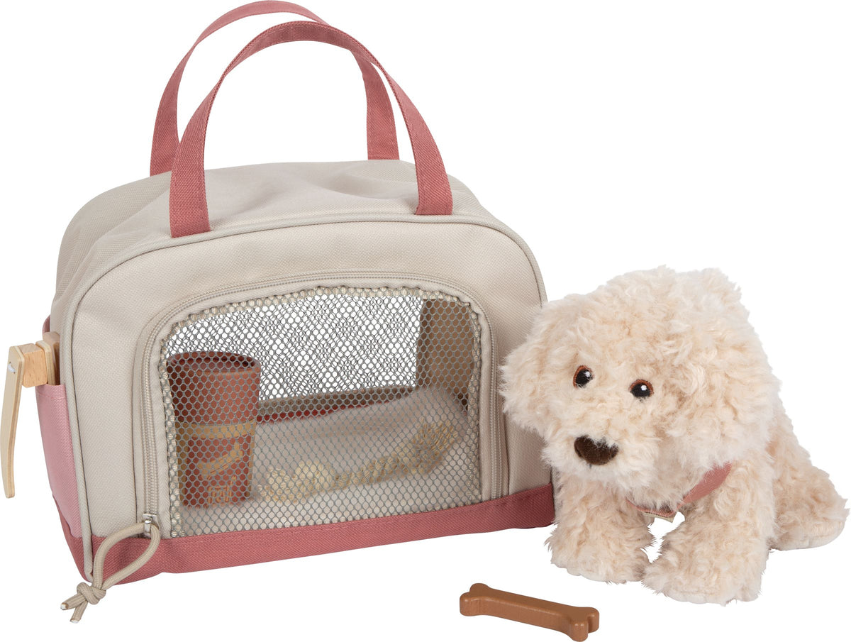 Hund mit Tasche & Pflege-Set – Rollenspiel für Kinder