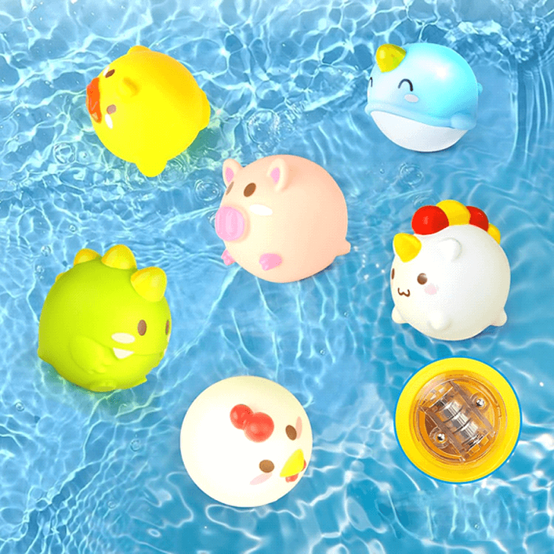 Badespielzeug mit Leuchtmagie