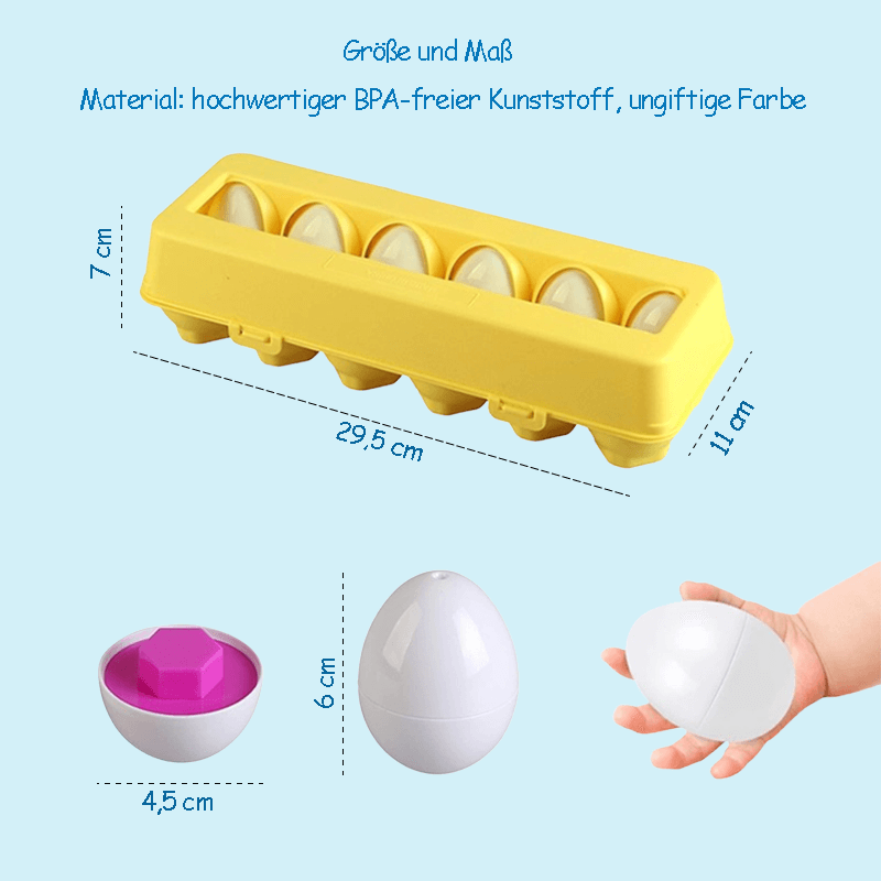 Montessori Lernspielzeug Geometrische Eier – Dein Tor zur kreativen Lernwelt Deines Kindes